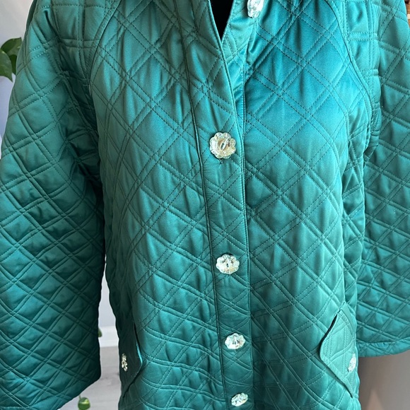 Hill House Deep Green Quilted Puffer Jacket - Picture 4 of 11